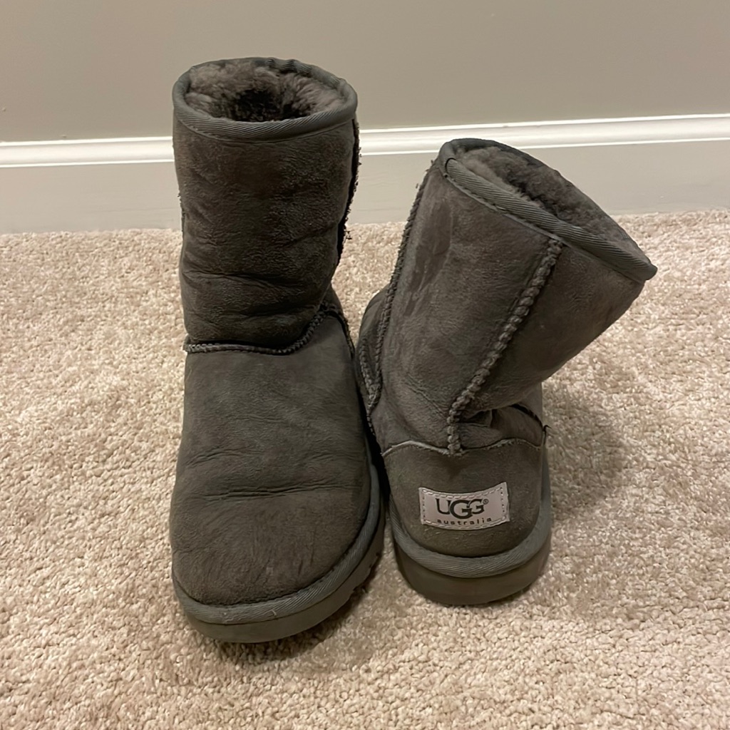 Womens 6 Gray Classic Ugg Boot